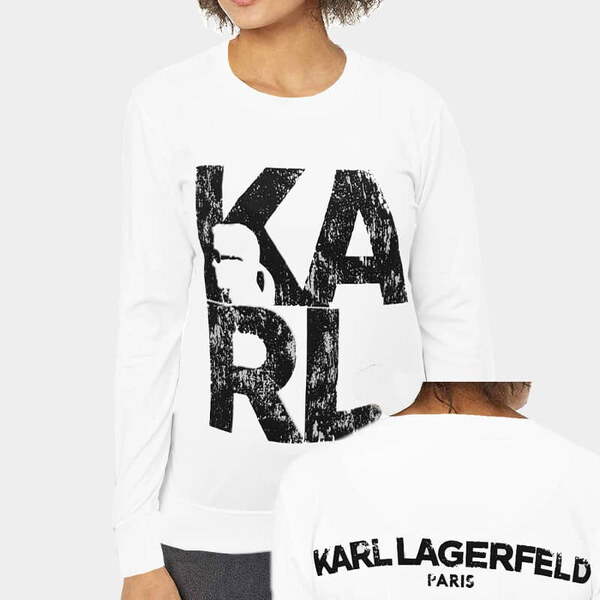 Dámská bílá mikina Karl Lagerfeld 53869 44747724