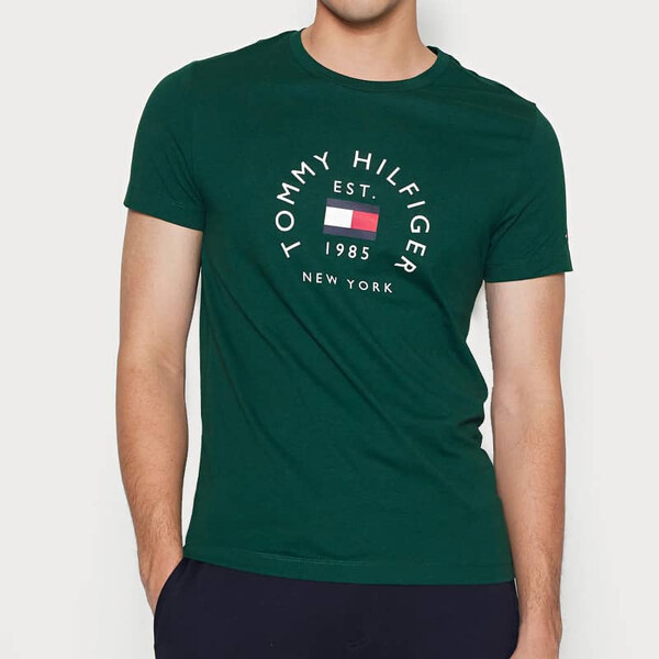 Pánské zelené triko Tommy Hilfiger 54159 44747742