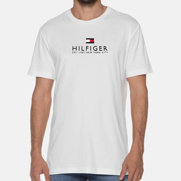 Pánské bílé triko Tommy Hilfiger 55344 44747750