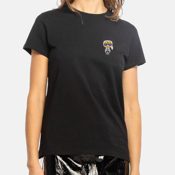 Dámské černé triko Karl Lagerfeld 55430 44747754