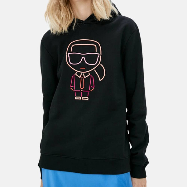 Dámská černá mikina Karl Lagerfeld Jelly Hoodie 55460 44747778