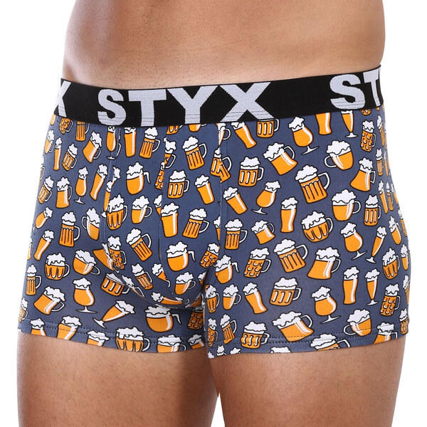 Pánske boxerky Styx art športová guma pivo (G1357) 44495389