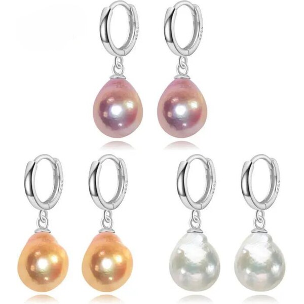 Olivie Perlové krúžkové náušnice BAROKO 7601 44537033