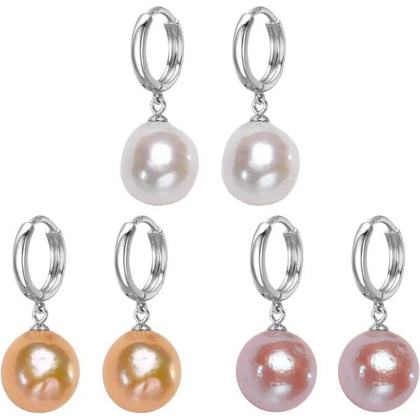 Olivie Perlové krúžkové náušnice BAROKO 7602 44537034