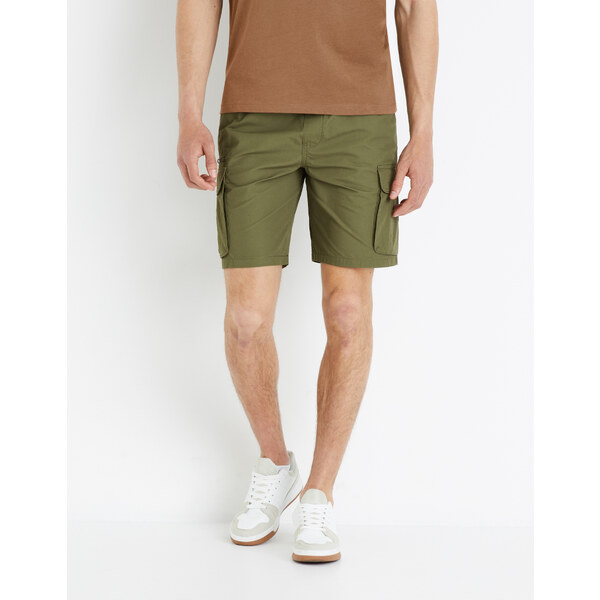 Kaki pánske kraťasy Celio Fostopbm 50522245