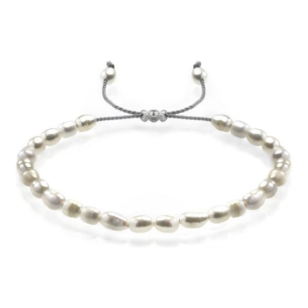 Perla šnúrkový náramok - strieborný Trimakasi 44532691