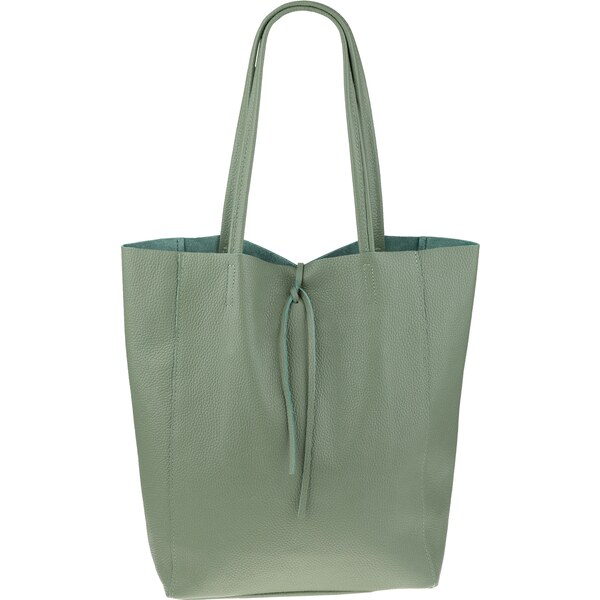 Zelená kožená talianska kabelka Annalisa Khaki NovaKabelka.sk 44573184