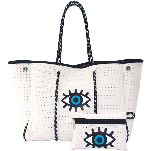 KONO Neoprenová dámska plážová taška vodeodolná biela JG027 44604241