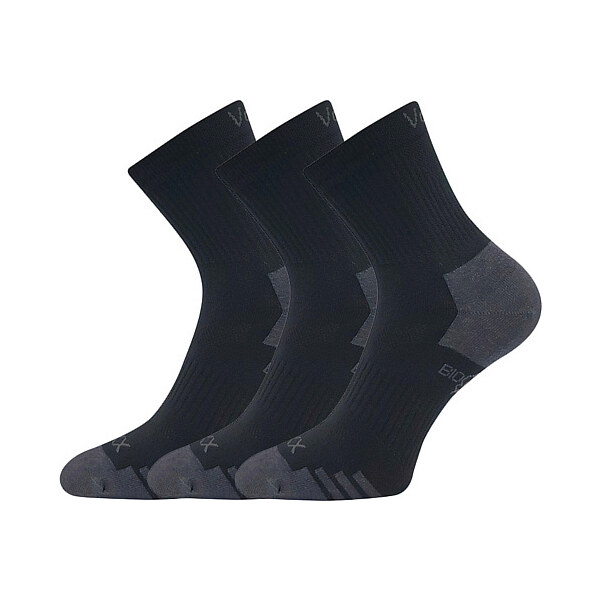 BOAZ kratšie športové ponožky z biobavlny VoXX Čierna 35-38 3 páry 44935250