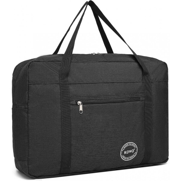 KONO Cestovná taška, skladateľná, odolná voči vode, čierna 46832994