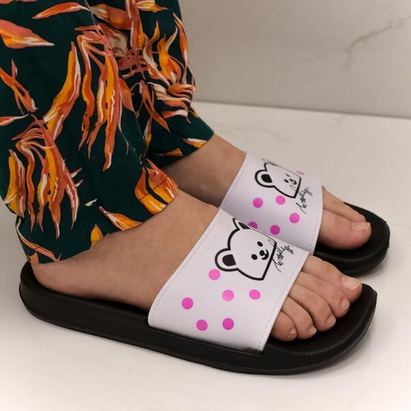 JOHN-C Dámske biele gumené šľapky ANABE 44621136