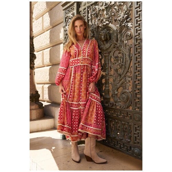 CHOKLATE PARIS Choklate červené Boho šaty 44622920