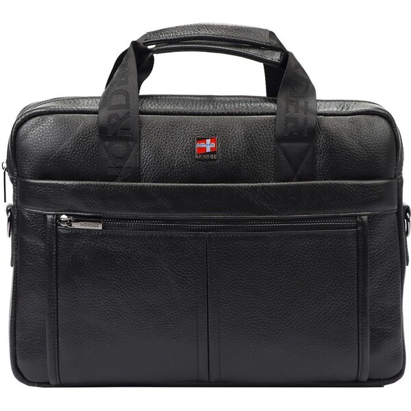 Gregorio Giorgio Pánska kožená taška cez rameno Norman čierná 65410962