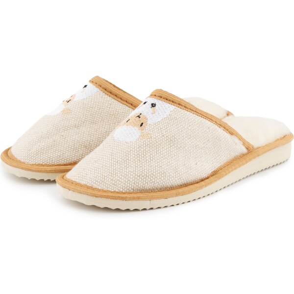 Vlnka Detské ľanové šľapky s ovčou vlnou ovečka veľkost deti 29 44653797