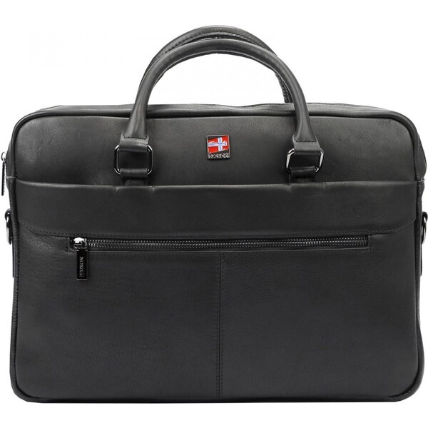 Gregorio Giorgio Pánska kožená taška cez rameno Nelson čierná 44656084