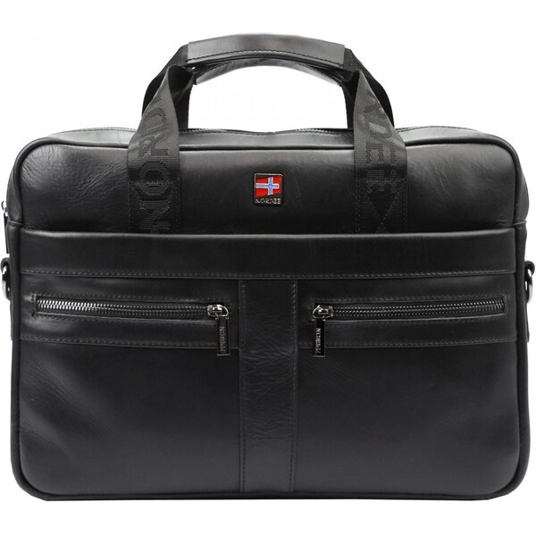 Gregorio Giorgio Pánska kožená taška cez rameno Nestor čierna 44656087