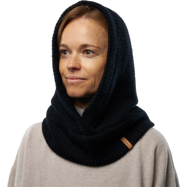 Pletená kapucňa s ovčou vlnou Vlnka čierna veľkosti oblečenia Uni 44845283