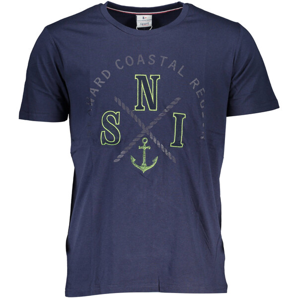 SCUOLA NAUTICA Modré pánske tričko s krátkym rukávom 64707285