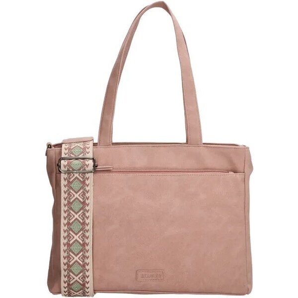 Beagles Ružová kabelka na rameno so vzorovaným ramienkom „Malaga“ 39474797