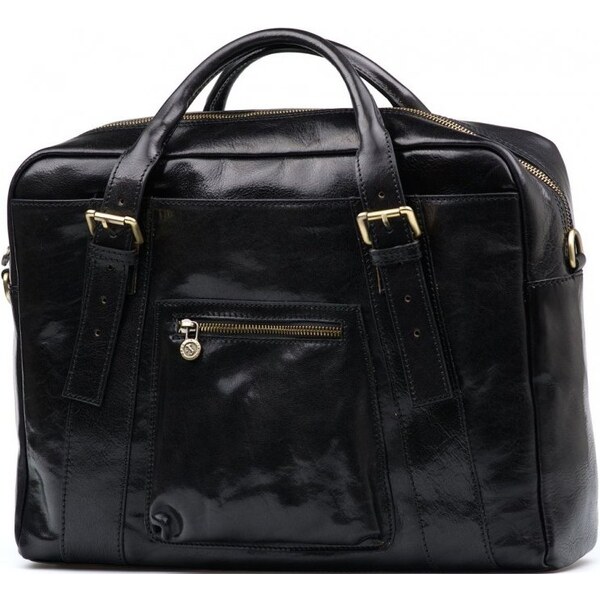 Blaire Kožená pracovná taška Elti čierna 64987981