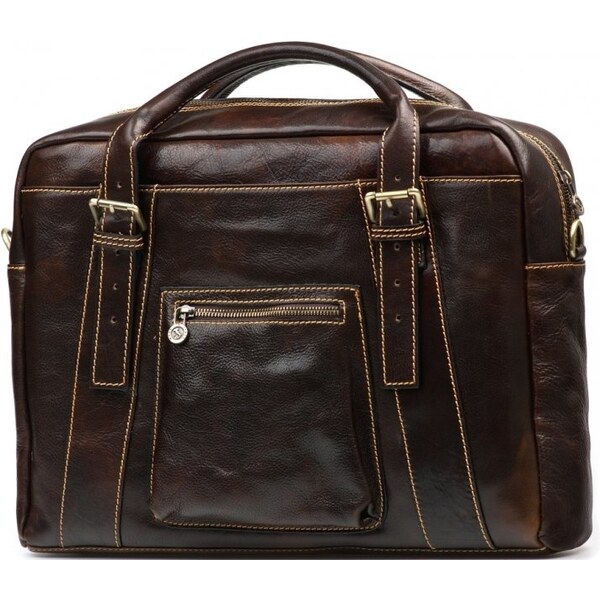 Blaire Kožená pracovná taška Elti hnedá 64987982