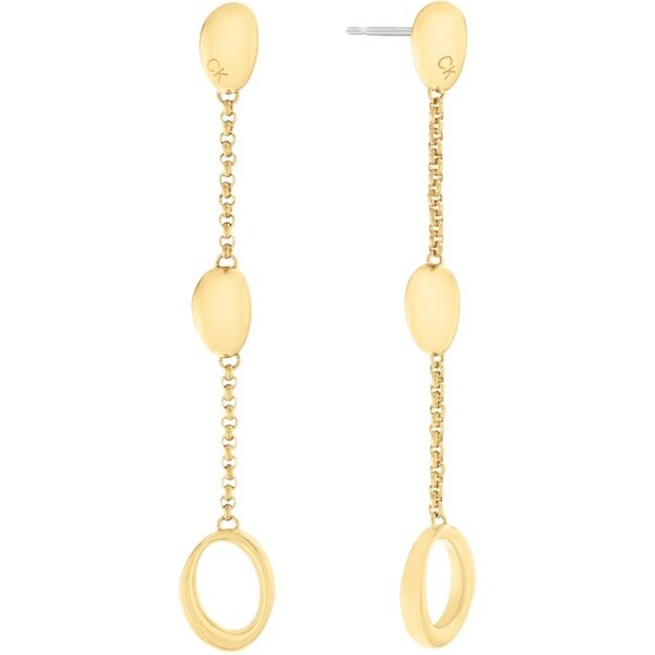 Calvin Klein Štýlové pozlátené visiace náušnice 35000361 66582629