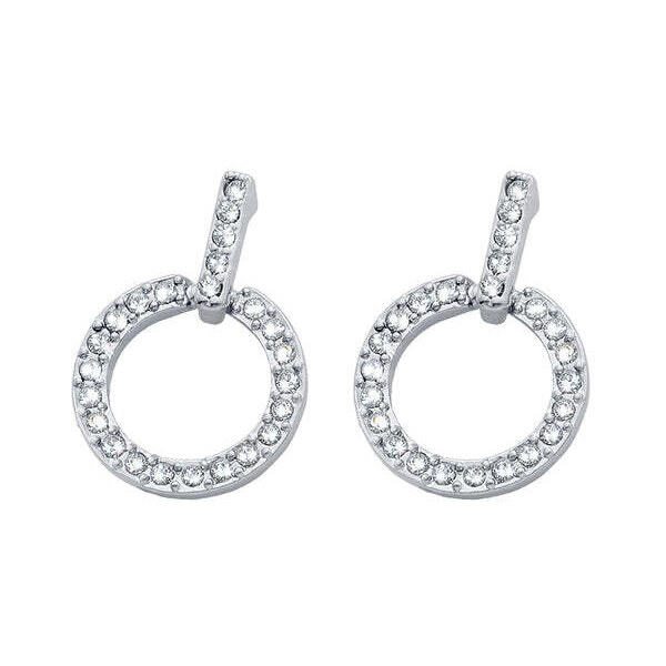 CRYSTalp Očarujúce náušnice s kryštálmi Circle 42146.R 66589888