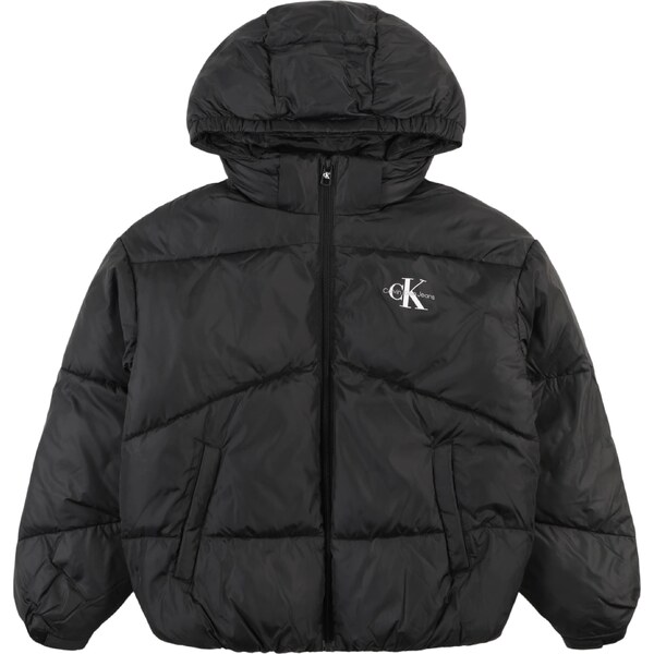 Calvin Klein Jeans Prechodná bunda čierna / biela 46622667