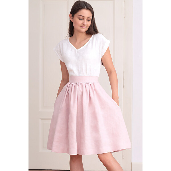 100% lanová áčková sukňa Lotika 44714453