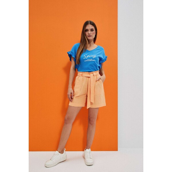 Moodo WOMENS SHORTS L-SH-4001 PEACH 65385992