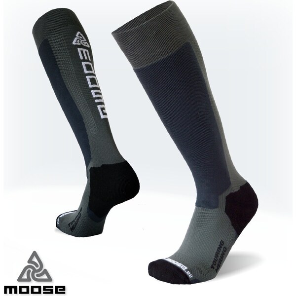 TOURING MERINO elastické funkčné podkolienky Moose Sivá XS 1 pár 47518104