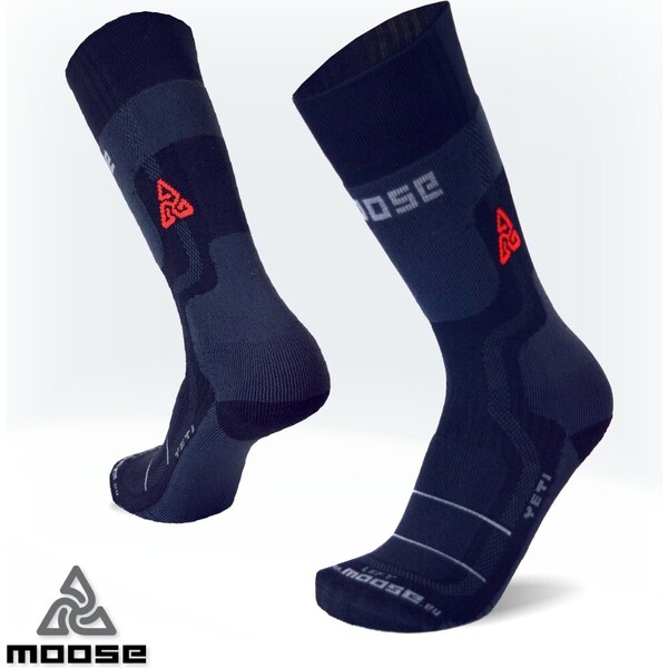 YETI MERINO extrémne trekingové podkolienky Moose Čierna XS 1 pár 44756347