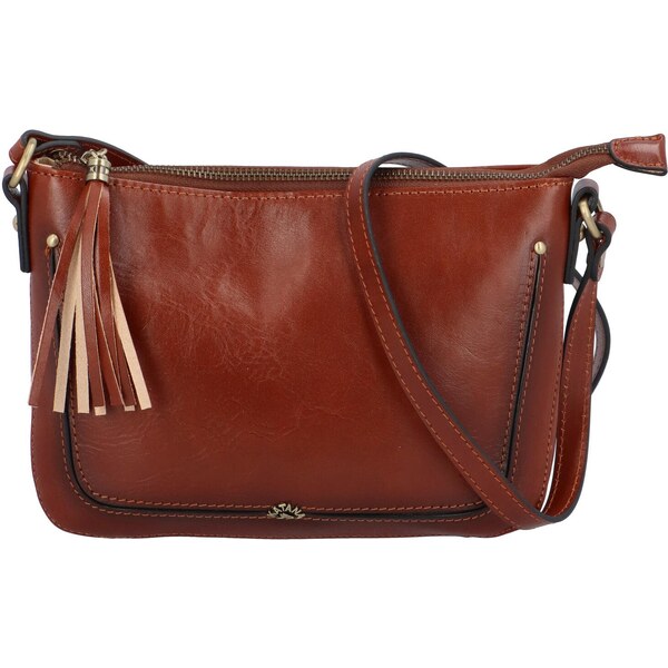 Dámska kožená crossbody kabelka hnedá - Katana Sinula hnedá 45385061