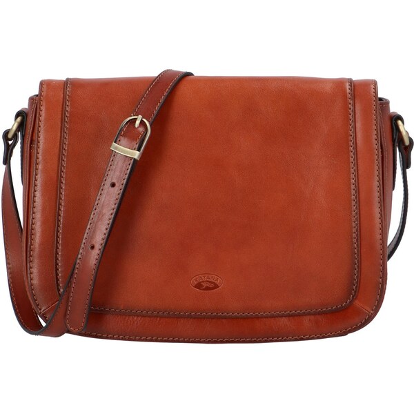 Dámska kožená crossbody kabelka koňaková - Katana Ladybona koňak 45385058