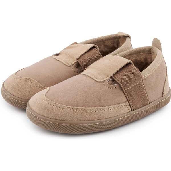 Vlnka Detské kožené papuče s ovčou vlnou Lele béžová veľkost deti 26 44814436