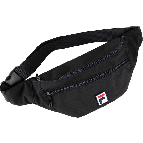 Čierna ľadvinka Fila Bissau Coated Canvas Double Zipper Waist Bag 34003526