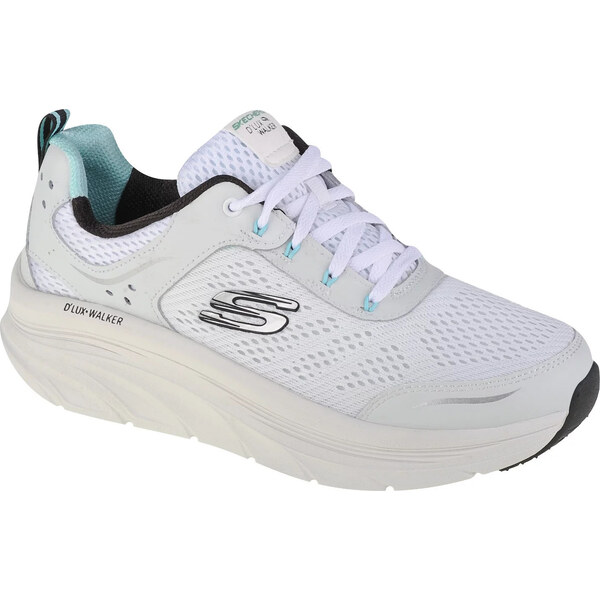 Biele dámske tenisky Skechers DLux Walker - Infinite Motion 149023-WBK 63790070