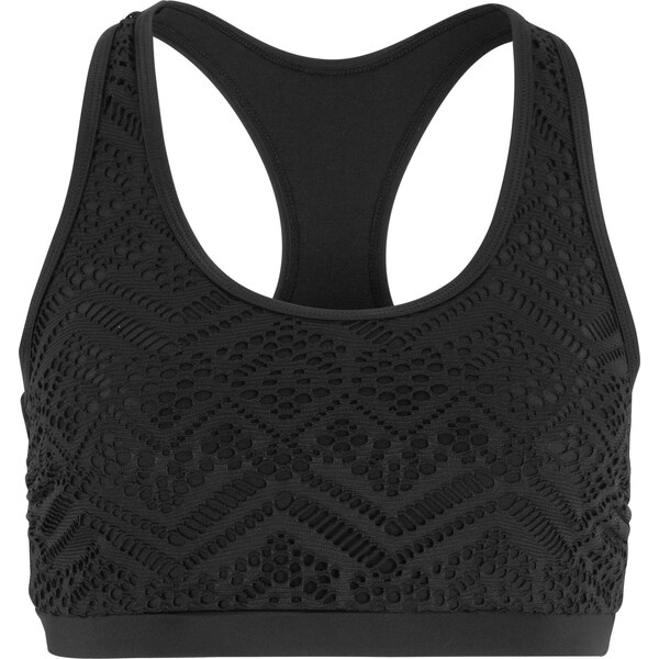 bonprix Bikinová podprsenka z čipky, farba čierna 44917471