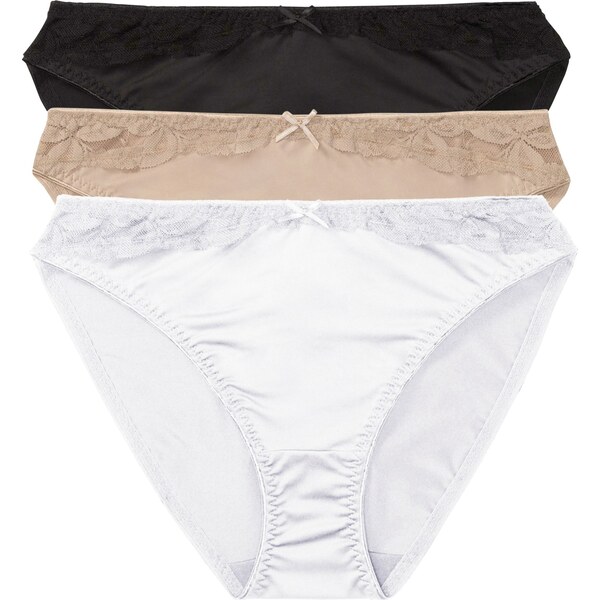 bonprix Nohavičky (3 ks), farba čierna 44732763