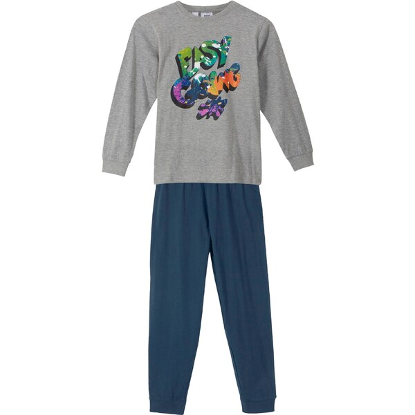 bonprix Pyžamo (2-dielna sada) s mäkkou bio bavlnou, farba šedá 44790134