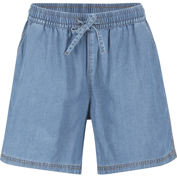 bonprix Ľahké denimové šortky s plátnom, farba modrá 45961448