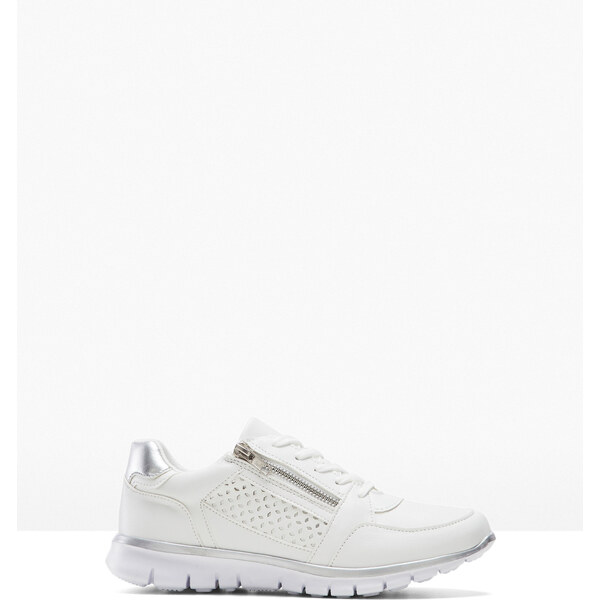 bonprix Tenisky so zipsom, farba biela 44793873