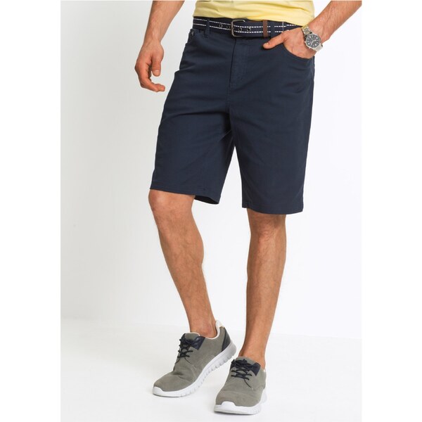bonprix Strečové bermudy Classic Fit, farba modrá 64567465