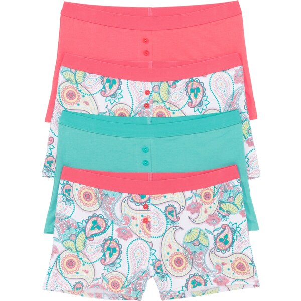 bonprix Dámske boxerky (4 ks), farba biela 44742348