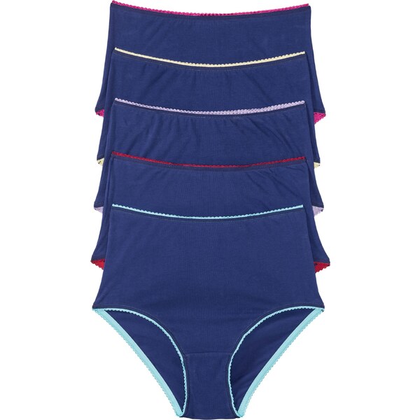 bonprix Vysoké nohavičky (5 ks), farba modrá 44742605