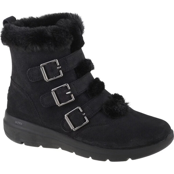 Čierne topánky Skechers Glacial Ultra - Buckle Up 144154-BBK 36963019
