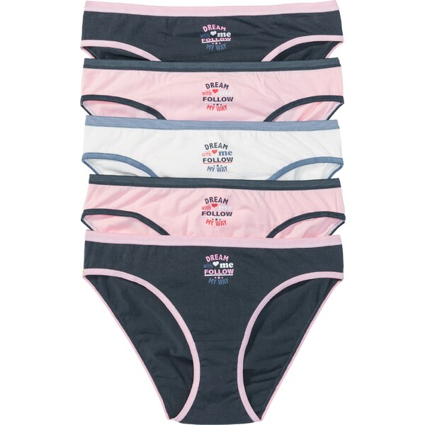 bonprix Nohavičky (5 ks), farba modrá 44741971