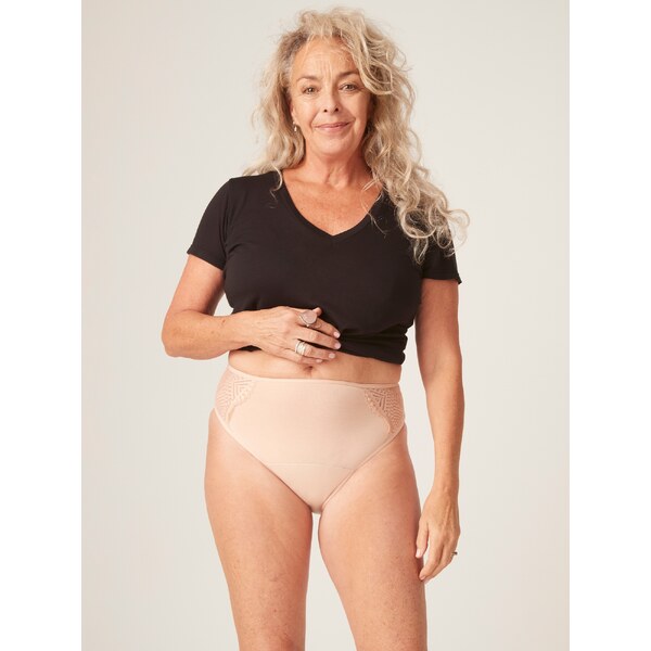 Menštruačné nohavičky Modibodi Sensual French Cut Moderate-Heavy Beige 51038723