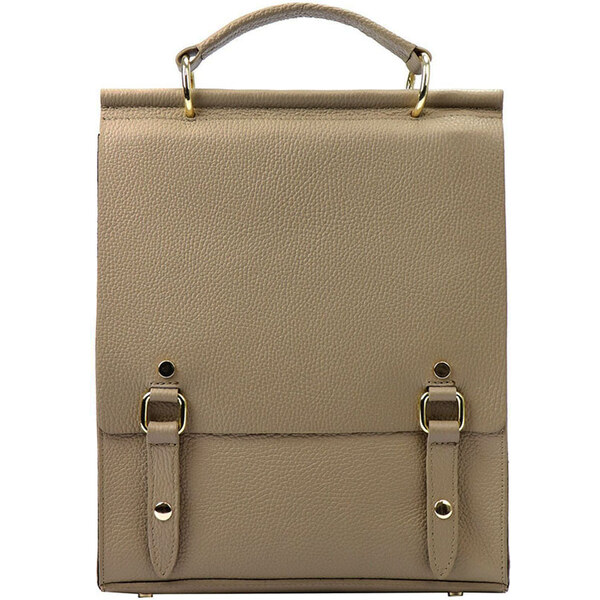 Luka L1966-4 tmavobéžový dámsky kožený ruksak 8l 44826344