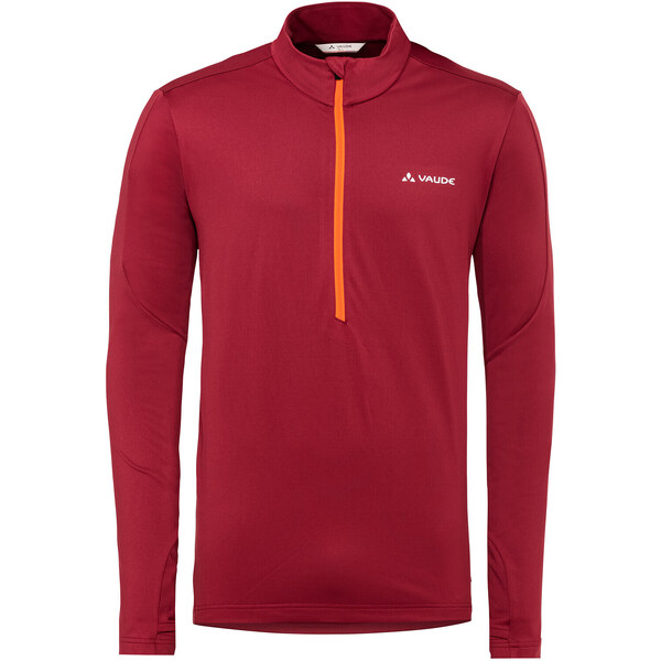 Vaude Livigno Halfzip II, pánsky pulóver, dark indian red 44847540